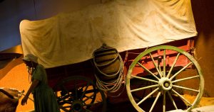 Old West exhibit at a museum
