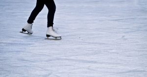 A figure skater on a skating rink