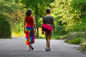 walking in the park