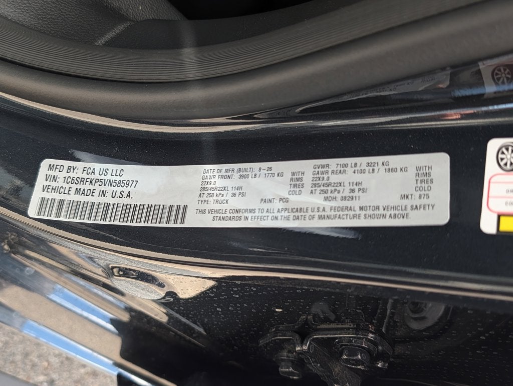 2027 RAM 1500 1500 TUNGSTEN CREW CAB 4X4 5'7' BOX